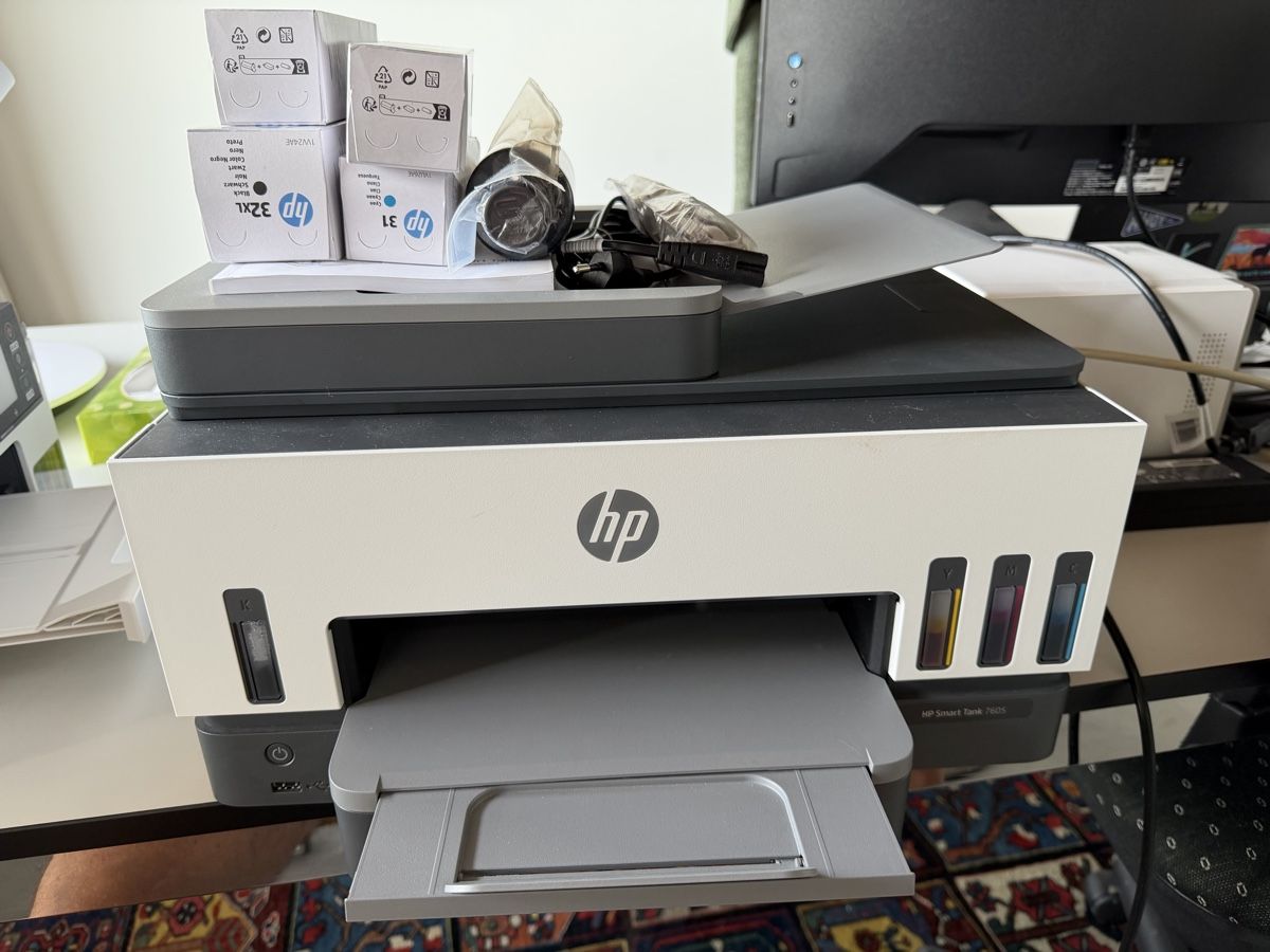 Hewlett Packard Imprimantes: HP Smart Tank 7605 plus Tintenflaschen Set – D'occasion à Hedingen par Muehlemann