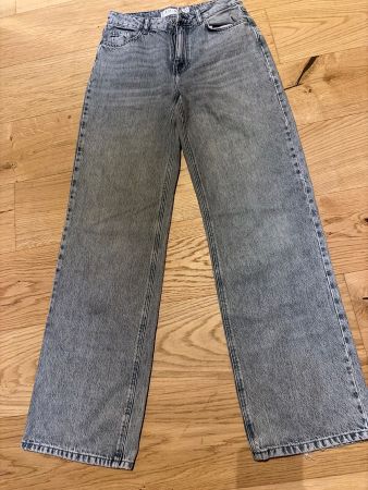 Amisu Jeans Wide Leg Grau, Grösse 36
