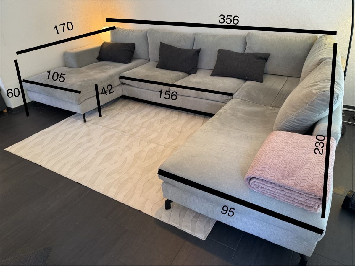 Livique Sofas: Wohnlandschaft grau von Livique – Gebraucht aus Schüpfen von Khaldimann 5