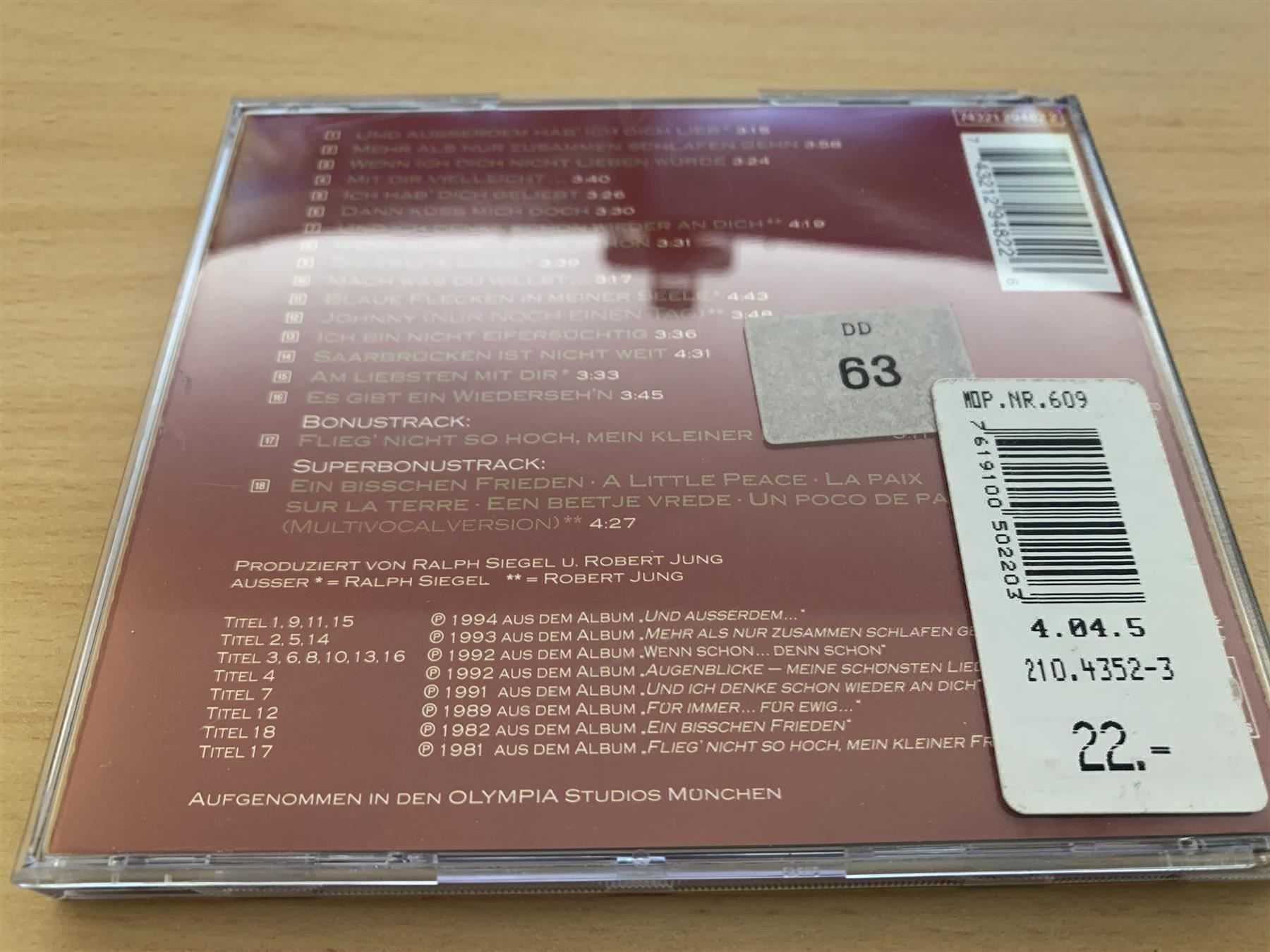 CD: Nicole – Gold – Usato da Rikon im Tösstal venduto da Alpenmutz 1