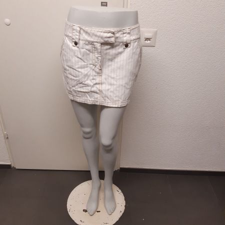 Mini-Rock von Vero Moda, Grösse 36, weiss gestreift, Sommer