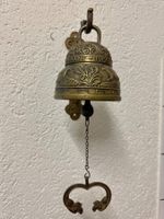 Vintage Grosse Türglocke Wandglocke Messing  39cm Lang
