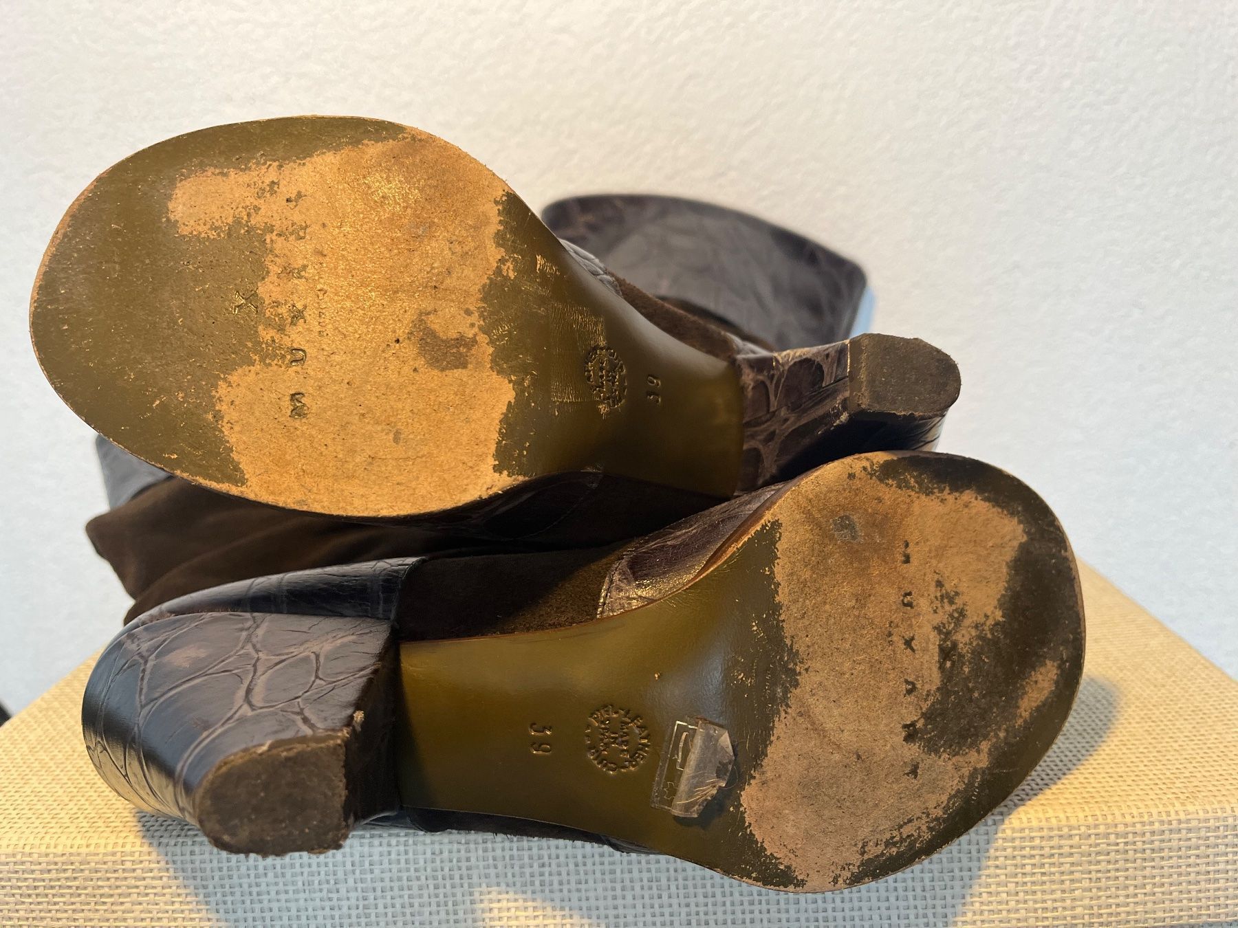 Scarpe da donna: Echte Wildleder Stiefel, Gr. 39, NP 480.-- – Usato da Frauenfeld venduto da Andadaa 5