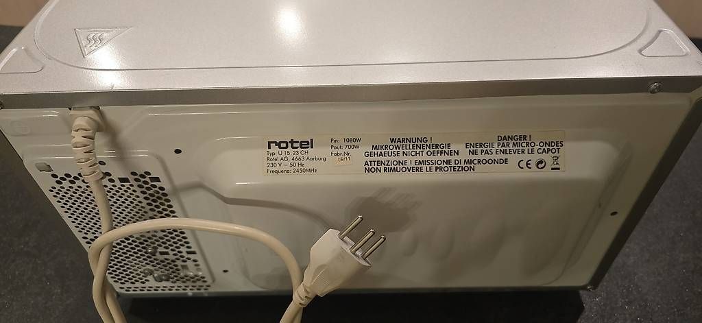 Rotel Küchengeräte: Mikrowelle Rotel MW 718 Digital – Gebraucht aus Dübendorf von dva_2s6m 2