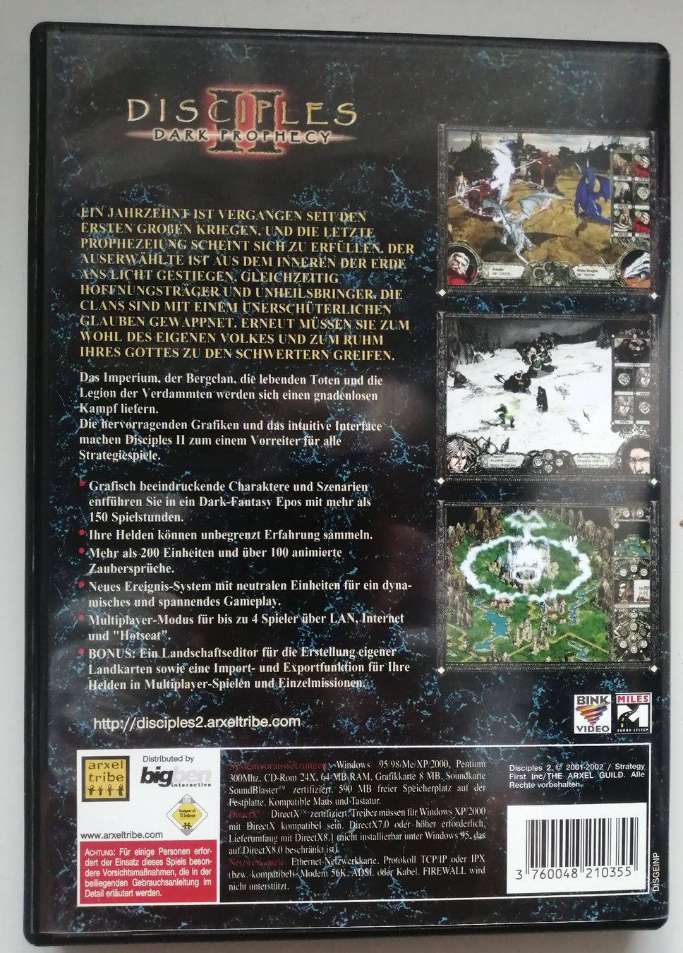 Spiele: Disciples II Dark Prophecy PC Spiel – Gebraucht aus Schaffhausen von Domifran