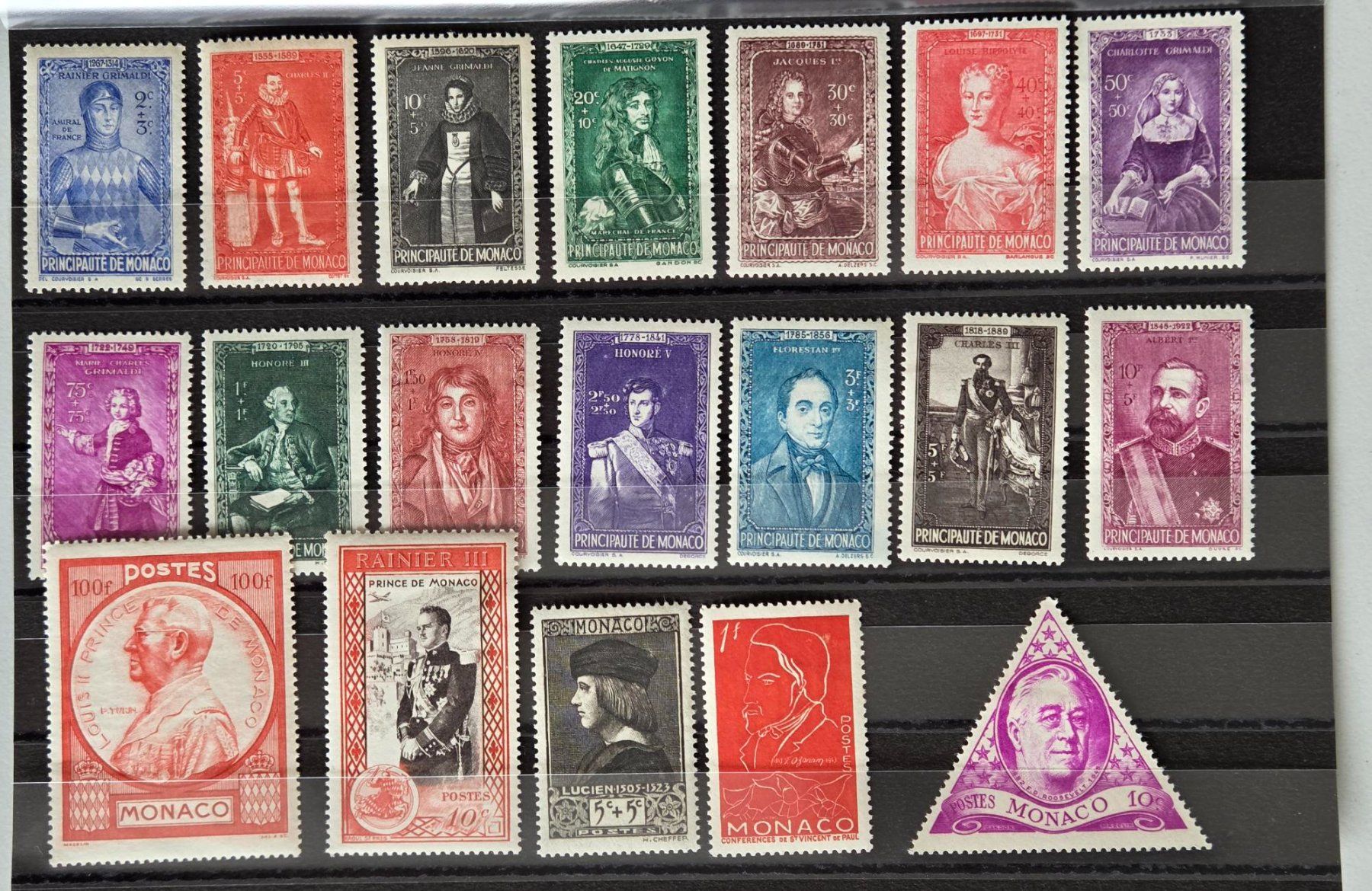 Tutti i francobolli: Monaco Briefmarken Sammlung: Diverse Motive – Usato da Luzern venduto da Kartenansicht 1