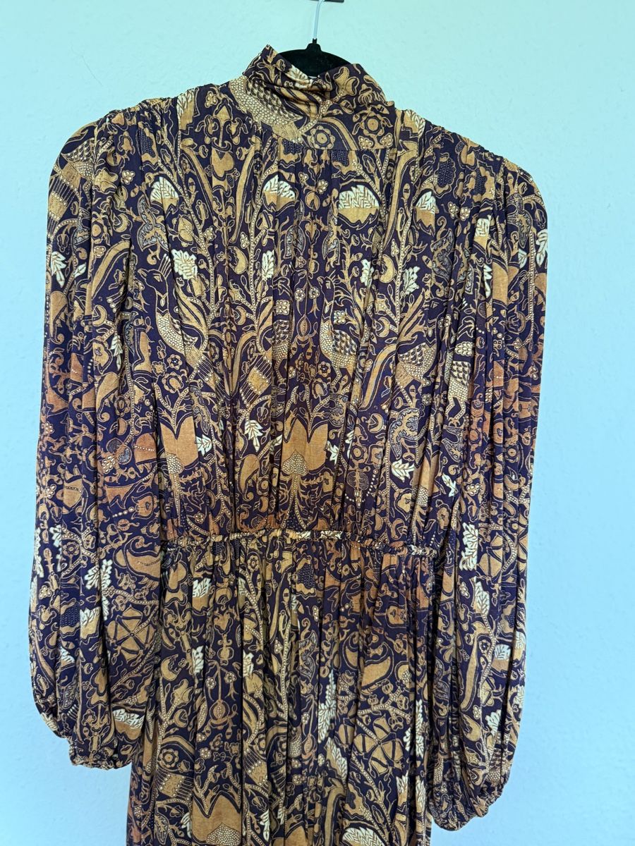 Vestiti: ULLA JOHNSON gathered printed stretch-jersey mini – Nuovo (secondo la descrizione) da Versoix venduto da pen_6hgs 7
