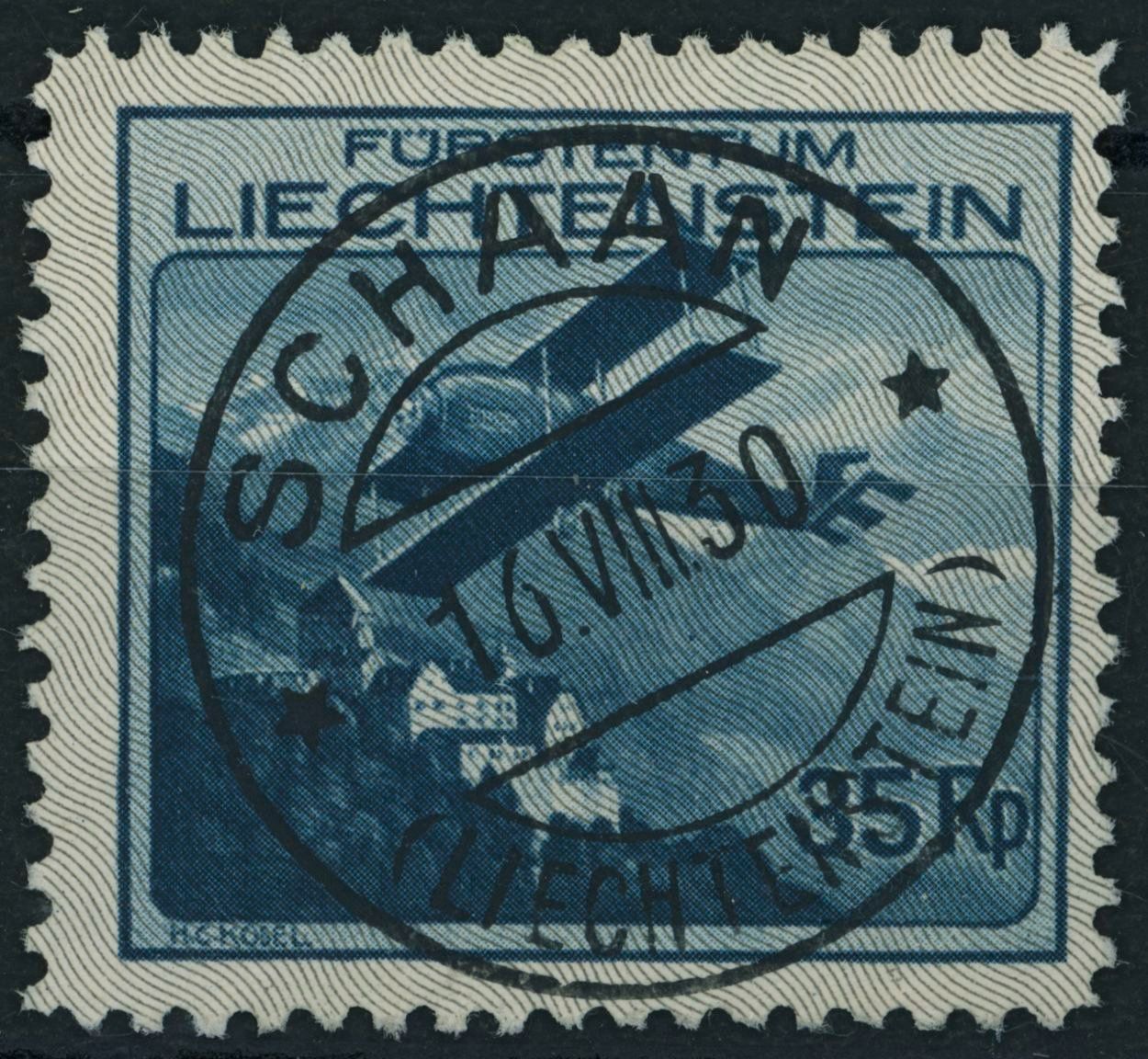 Alle Briefmarken: FL - 1930 - Flugpost - Flugzeug - Voll Stempel – Gebraucht aus Schindellegi von leecollect