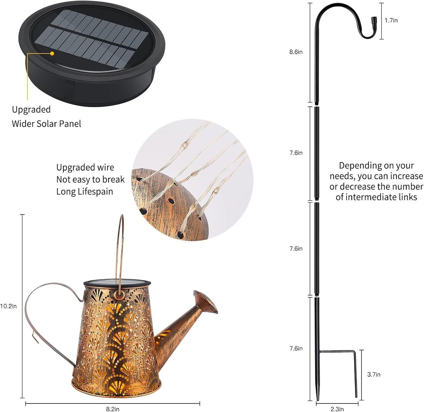 Ghirlande e barre luminose: Solar Gießkanne Lichterkette Aussen – Nuovo e nell'imballaggio originale da Nuglar venduto da SaleRitter 4