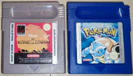 Gameboy Spiele Pokemon und Koenig der Loen