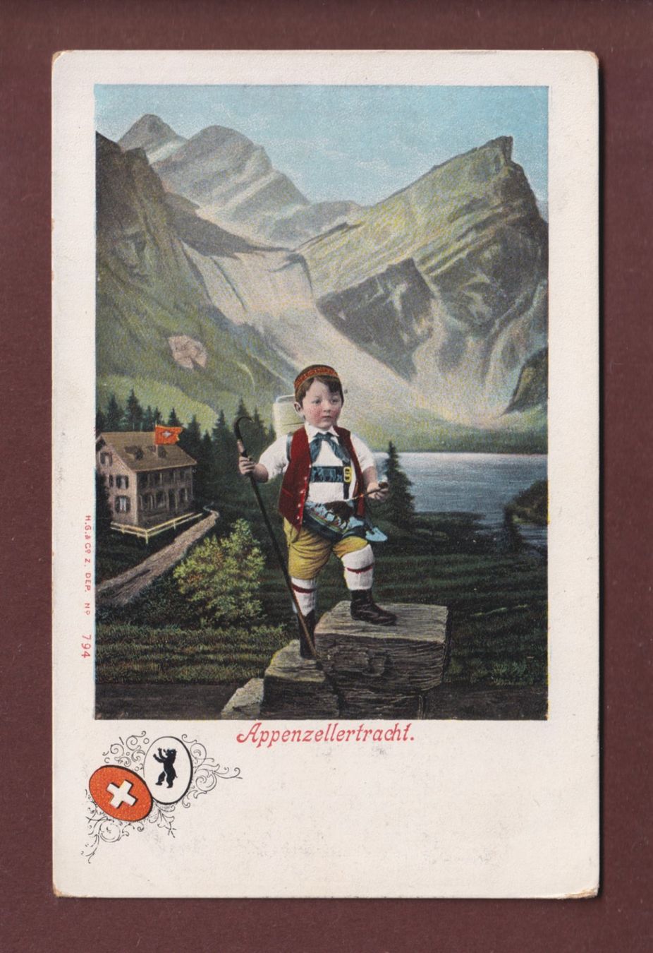 Cartoline postali: APPENZELL - Kinder - Tracht – Usato da Pully venduto da nicecards