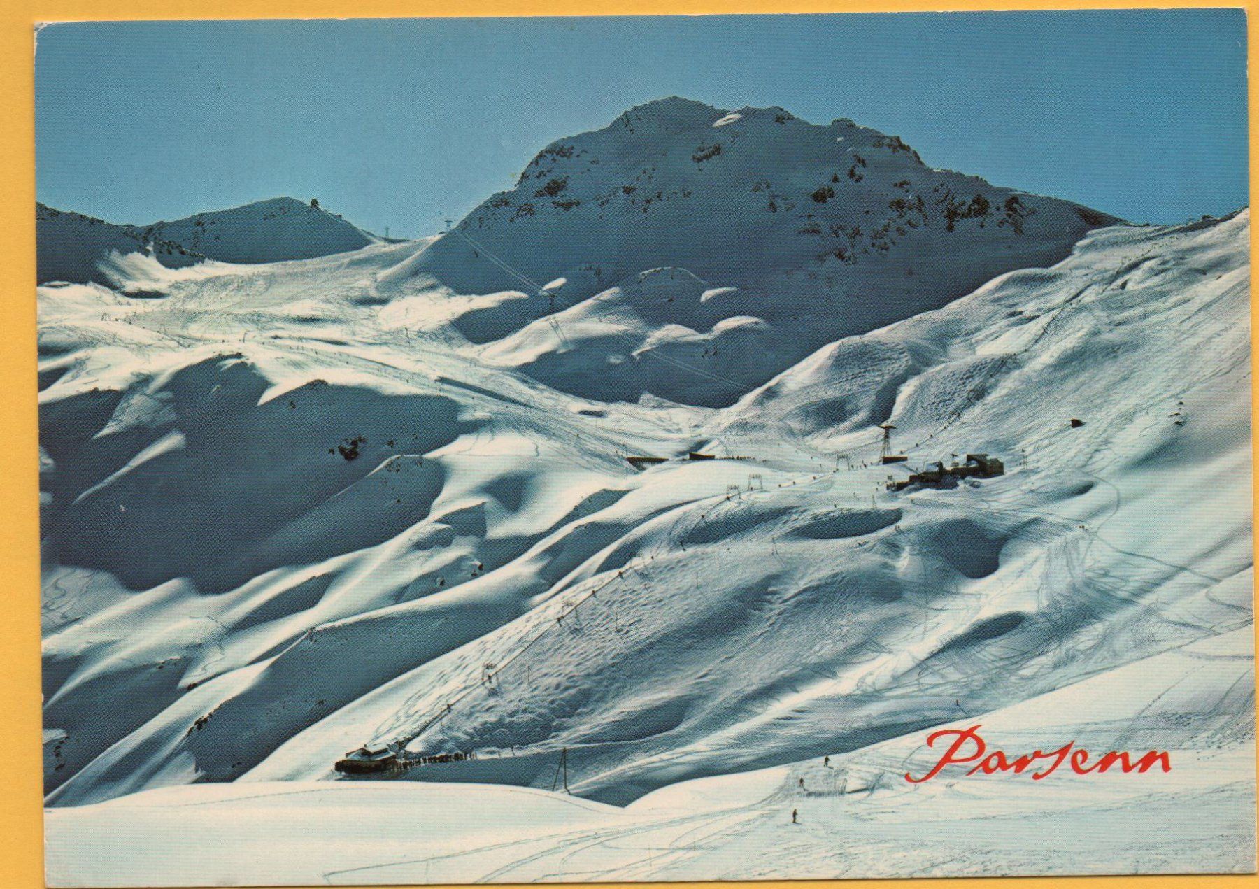 Ansichtskarten: DAVOS Parsennhütte, Totalp Skilift – Gebraucht aus Jona von philajona
