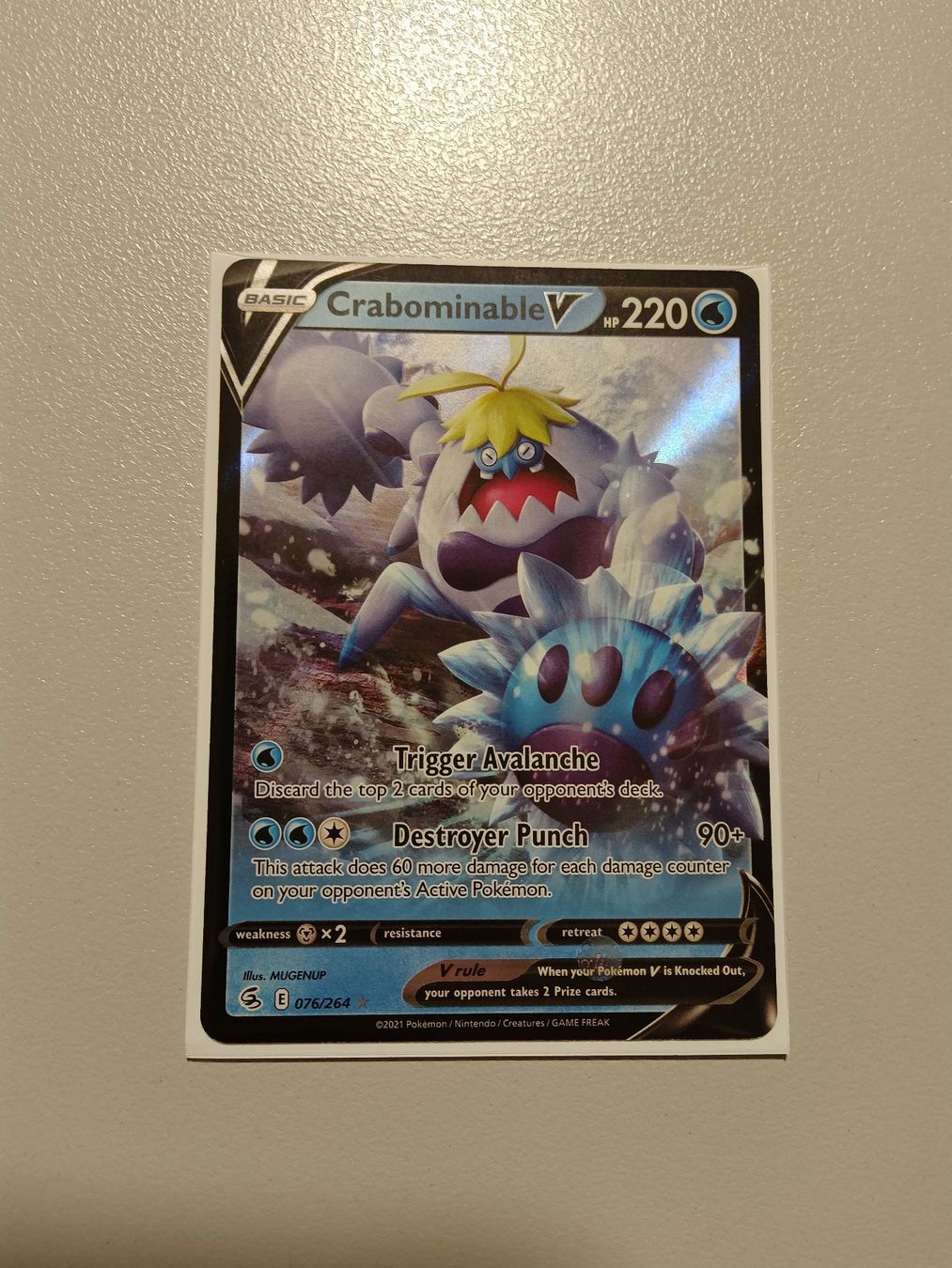 Pokémon Carte collezionabili: Crabominable V – Usato da Altstätten SG venduto da GGsGameshop