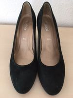 Eleganter, schwarzer Wildleder-Pumps von Gabor, Grösse 40