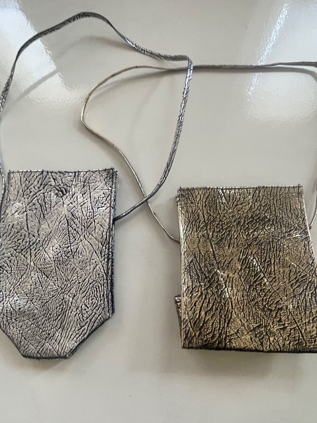 Borse da donna: 2 Tasche - Gold - Silver – Nuovo (secondo la descrizione) da Minusio venduto da Pink222 6