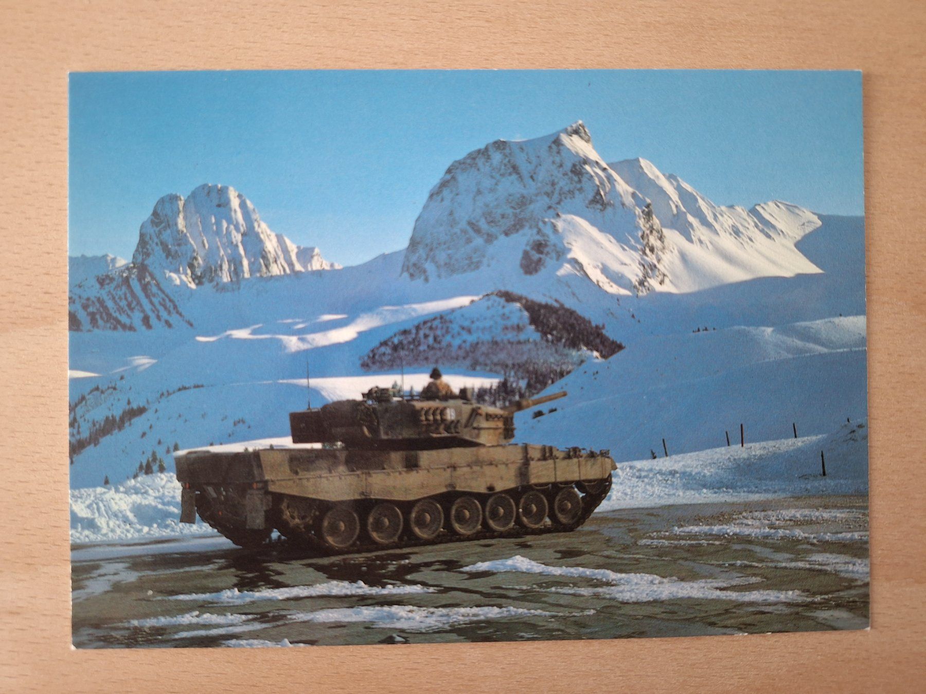 Cartoline postali: AK Militär Schweiz, Panzer 87 Leopard – Usato da Lohn-Ammannsegg venduto da Beo71