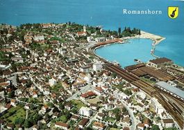 ROMANSHORN Flugaufnahme - gel. 1977 Bahnpost