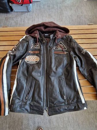 Motorradjacke Echtleder Damen Gr. XXL