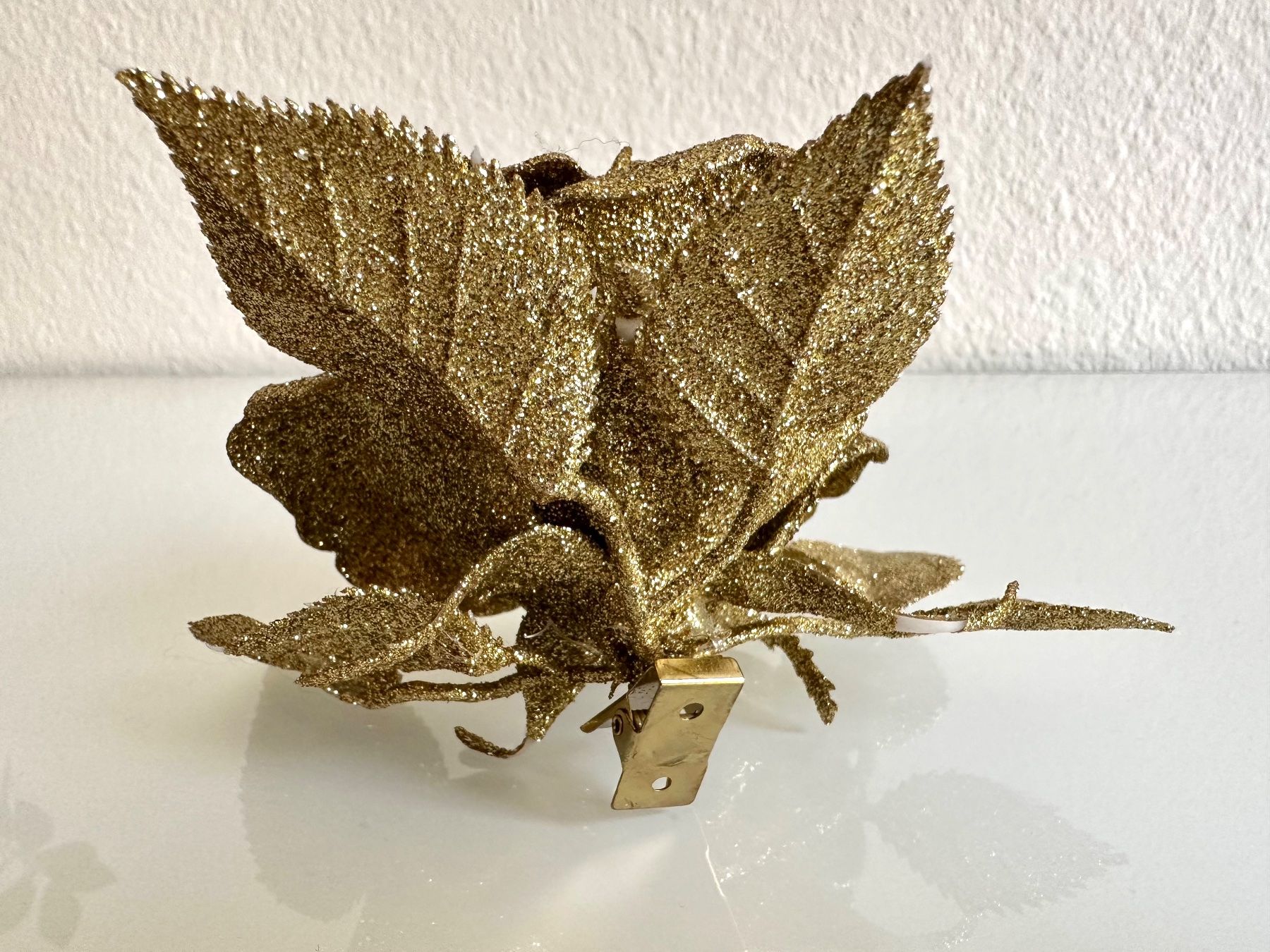 Tutte le decorazioni: Goldene Glitzer-Deko Rose – Usato da Bern venduto da Fraeuleinhonig 6