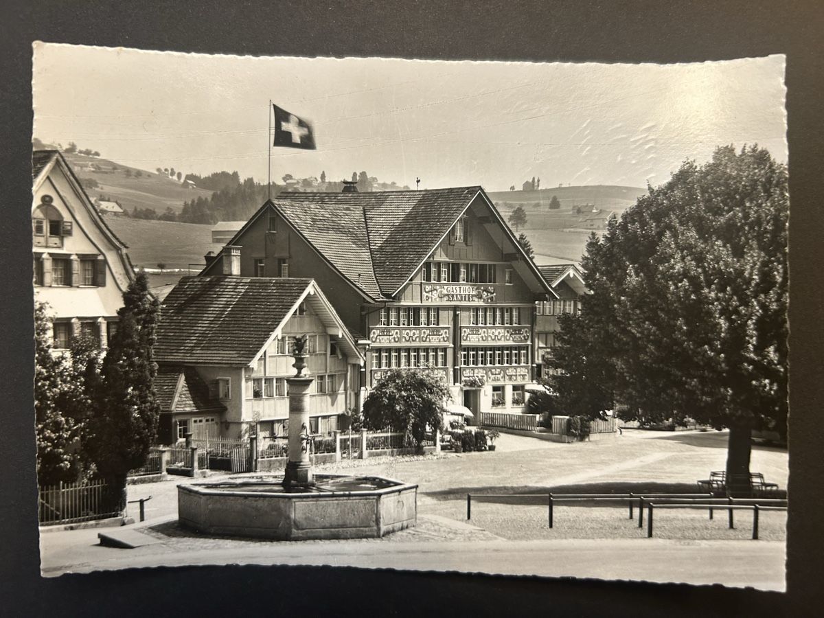 Cartes postales: Appenzell Restaurant Säntis – D'occasion à Fanas par Alessio11