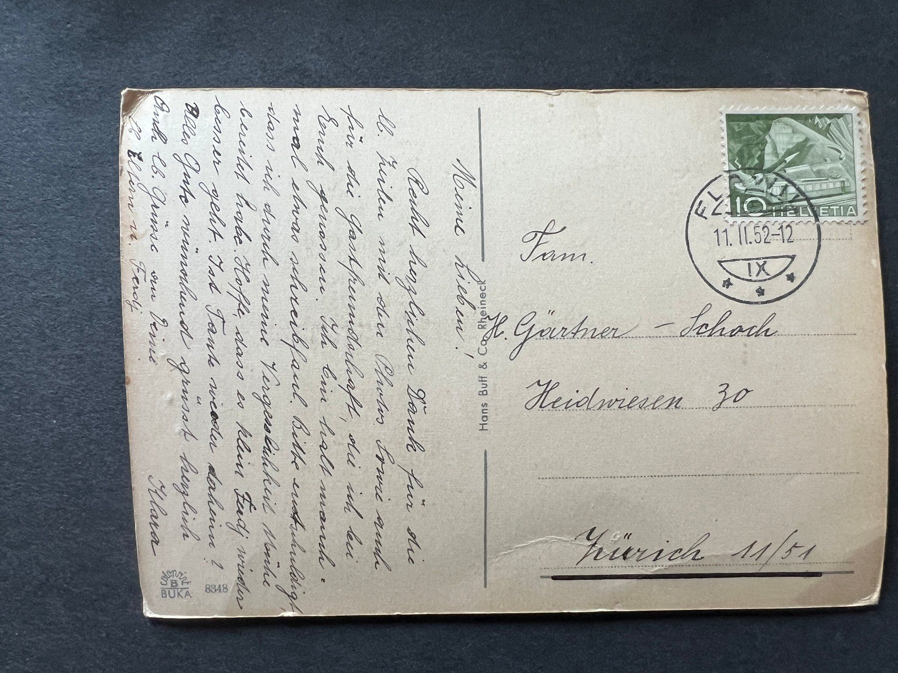 Cartoline postali: Humorkarte 1952  (M177) – Usato da Hinwil venduto da Sidi4 1