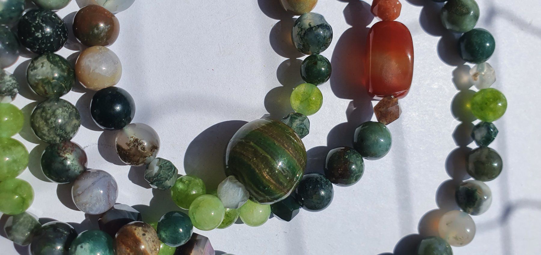 Catenine: Peridot mit Agate – Nuovo (secondo la descrizione) da Benglen venduto da Meercat3 3