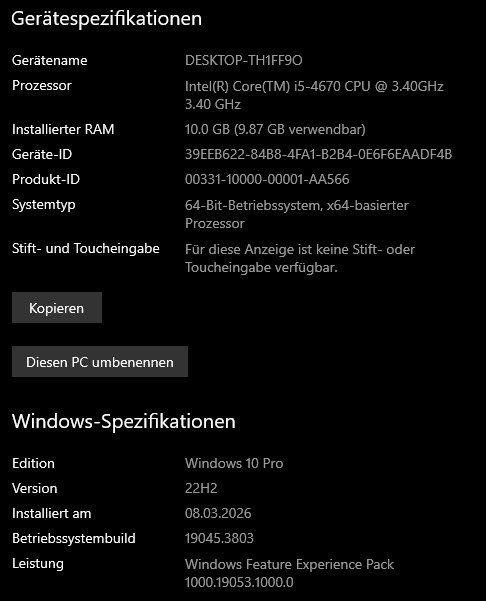 PC: Desktop PC i5/ 10GB/ 500GB – Usato da Gümligen venduto da yasko_s1907 2