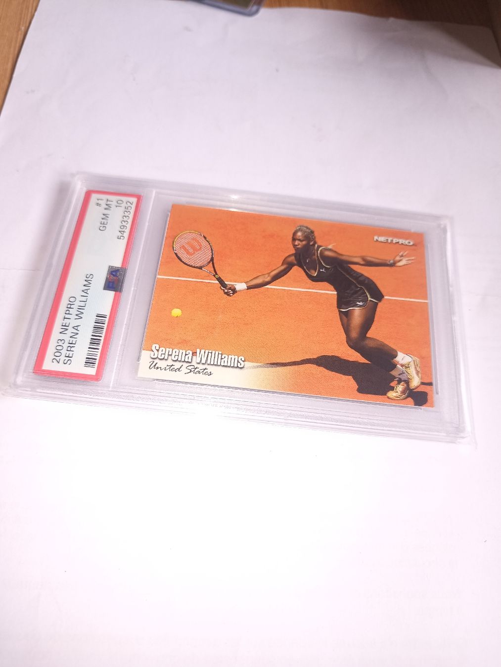 Cartes à collectionner: Carte Serena Williams 2003 NETPRO GEM MT 10 – Neuf (Voir description) à Nax par sdr_p79l 1
