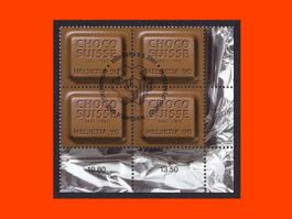 Viererblock "100 Jahre CHOCO SUISSE"  (2001)