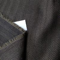 Designer Anzug Stoff Wolle 1.65x1.40m Fischgrat  olive nero