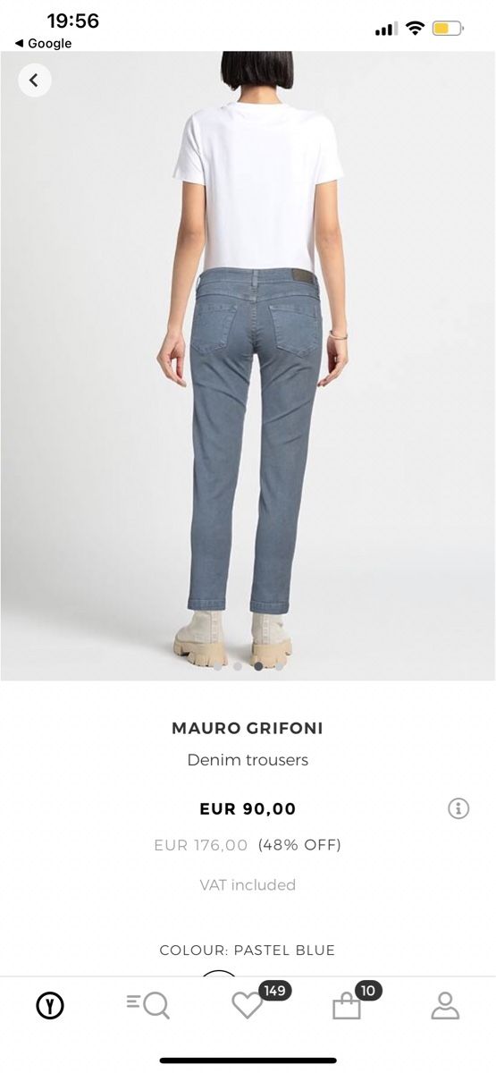 Jeans: Mauro Grifoni low rise Denim pants – Usato da Zürich venduto da glo_v2mf 4