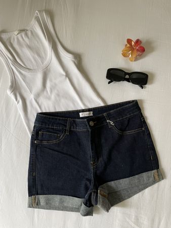 Short en jeans
