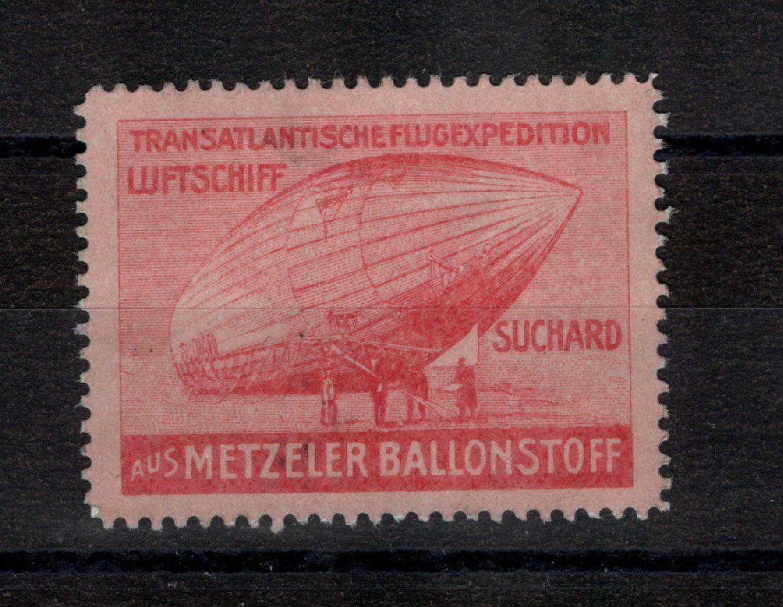 Tutti i francobolli: Flugspende-Vignetten Metzeler, 4x Luftschiff SUCHARD, im SBK – Nuovo (secondo la descrizione) da Uesslingen venduto da WHALESTAMPS 4