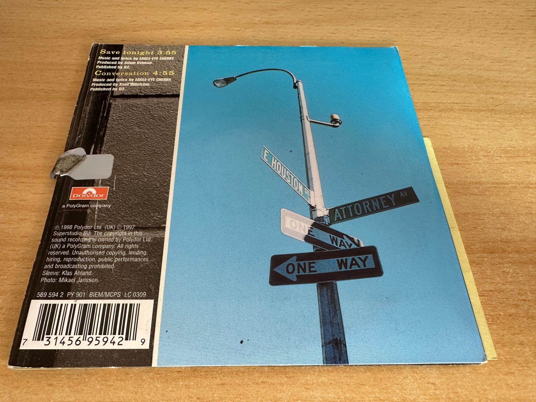CD: Eagle-Eye Cherry – Save Tonight - Single CD – Usato da Rikon im Tösstal venduto da Alpenmutz 1