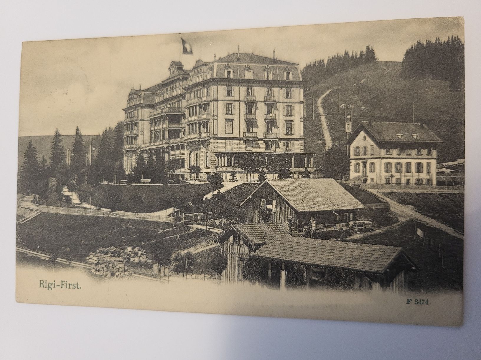 Ansichtskarten: Ansichtskarte Rigi-First Hotel 1910 R17 – Gebraucht aus nunningen von mic_88k2