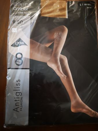 Ellen amber Strümpfe Erde / Collants terre L