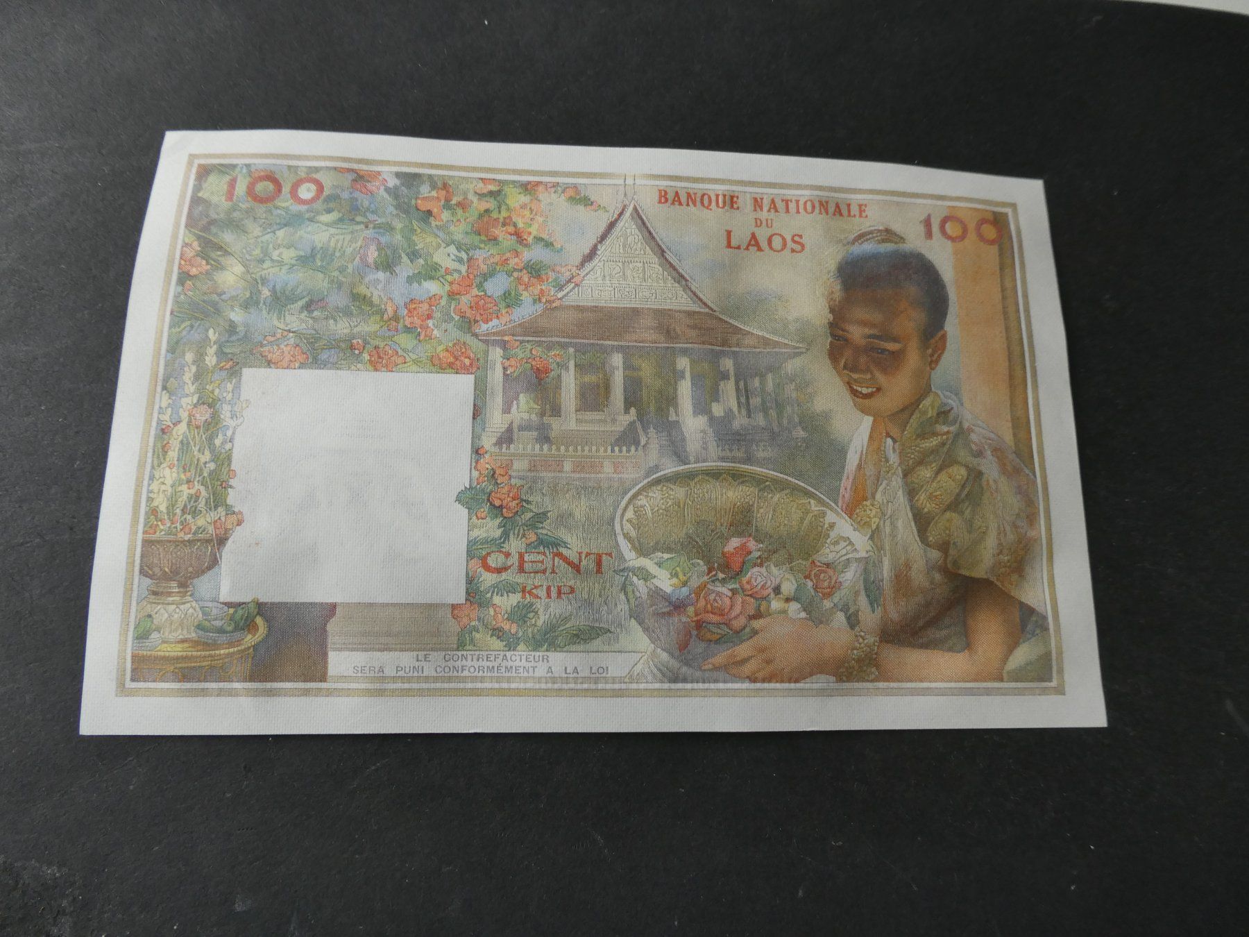Banconote: Laos, 100 Kip  - ungefaltet – Usato da Hinterforst venduto da Rohusri 1