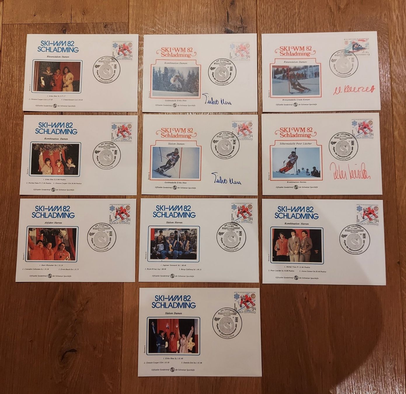Tutti i francobolli: Ersttagsbriefe Ski-WM 1982 Schladming – Nuovo (secondo la descrizione) da Speicherschwendi venduto da Mountain010