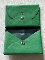 Hermès Kartenetui Calvi "Green" Portemonnaie fast NEUWERTIG