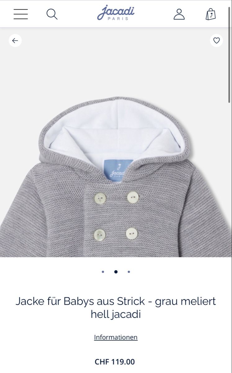 Jacadi Vestes & Manteaux: Jacadi Merino Wool Cardigan 6m – D'occasion à Dielsdorf par kiwimango606 3
