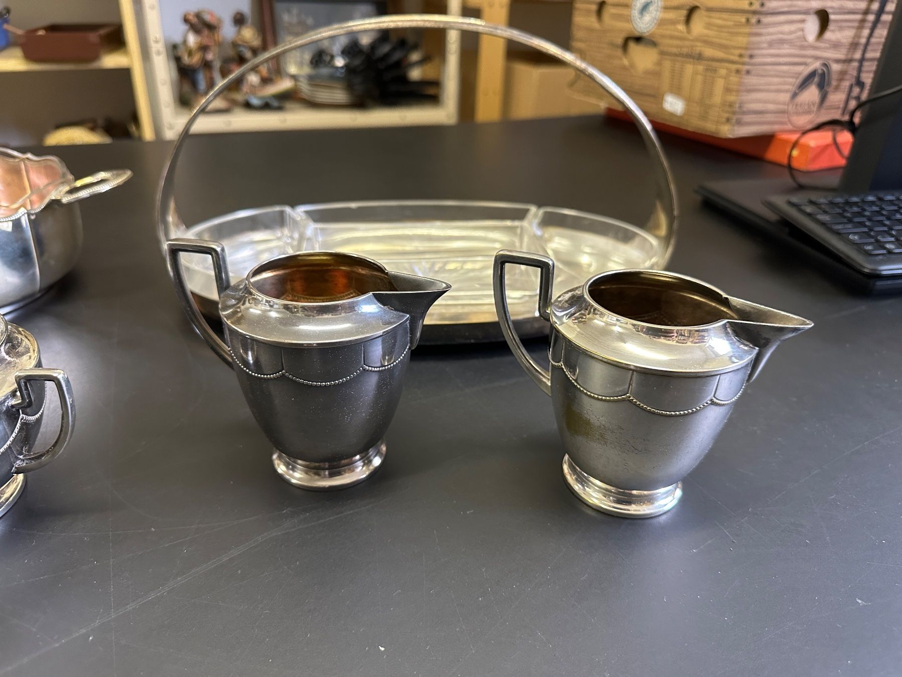 WMF Geschirrsets: WMF OX Antikes Teeservice versilbert Art-Deco – Gebraucht aus Reiden von Zofi-Brocki 4