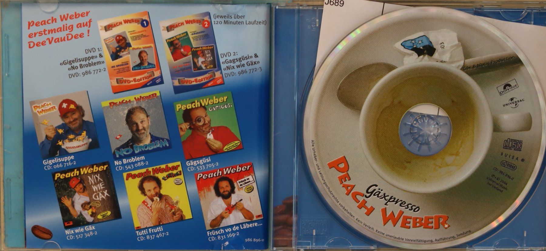 CDs: Peach Weber - Gäxpresso – Gebraucht aus Luzern von CONTENTI 1