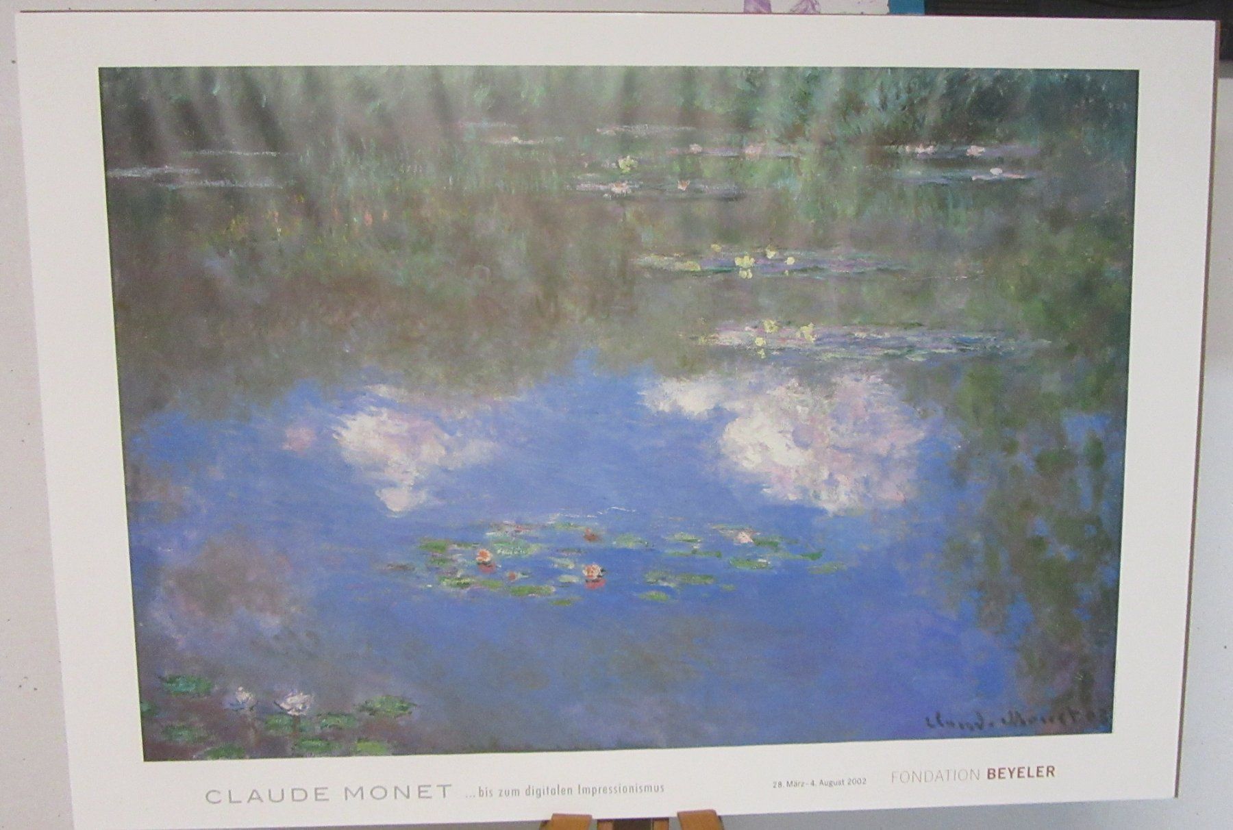 Poster & Bilder: Claude Monet, Original Post Fondation Beyeler 2002 – Gebraucht aus Aesch BL von schastu