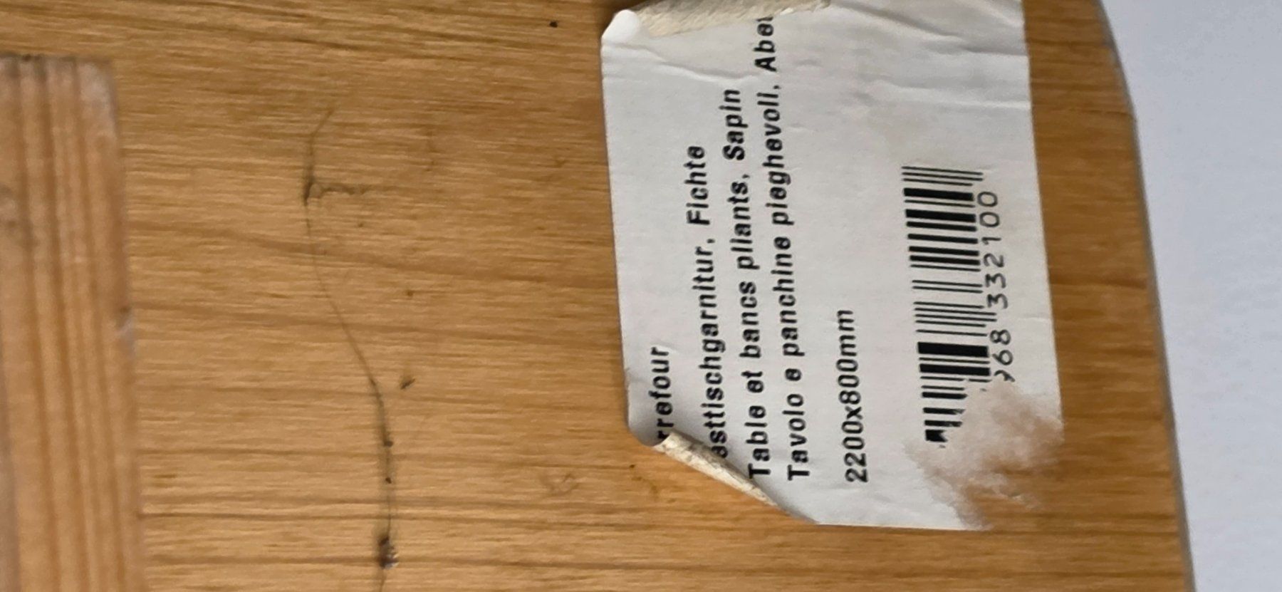 Tischset: Festbankgarnitur 80x220cm – Gebraucht aus Urtenen-Schönbühl von mikch 2