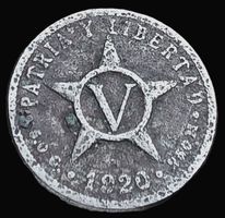 KUBA 5 CENTAVOS 1920