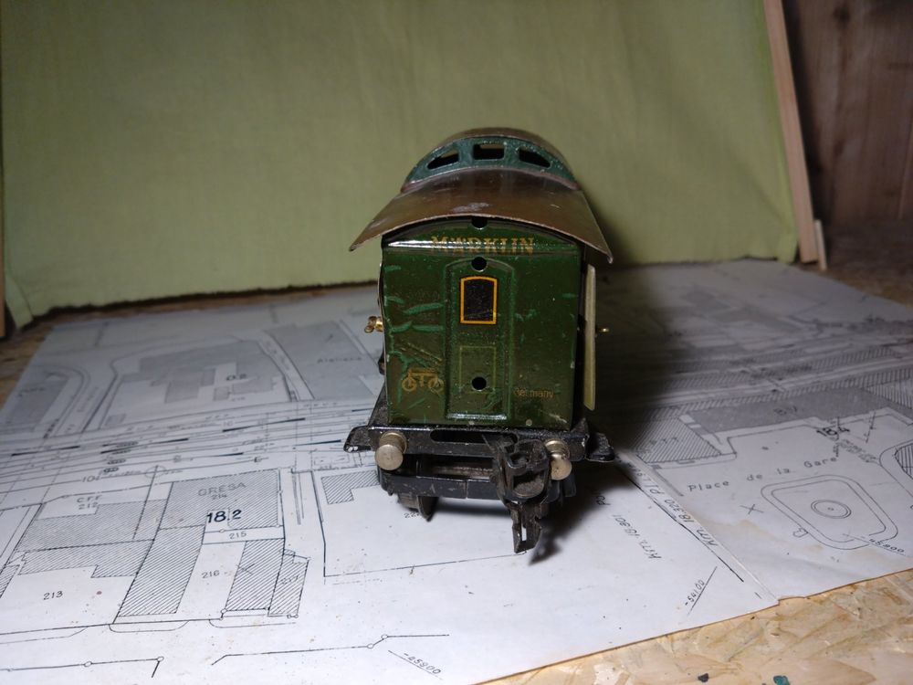 Wagon Voyageurs Marklin 3e Classe – Échelle 0 – N°17270 – Années 40 – Vert