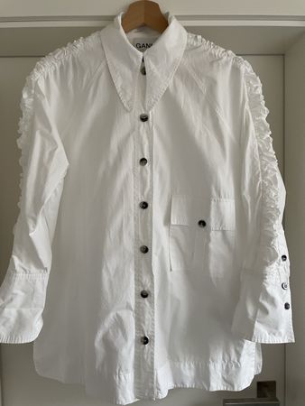 Ganni Bluse, weiss