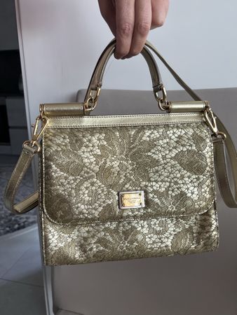 Dolce and Gabanna Sicily Gold Bag