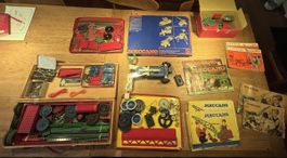 Meccano Metallbaukasten Set & Anleitungen & 2 Elektromotoren