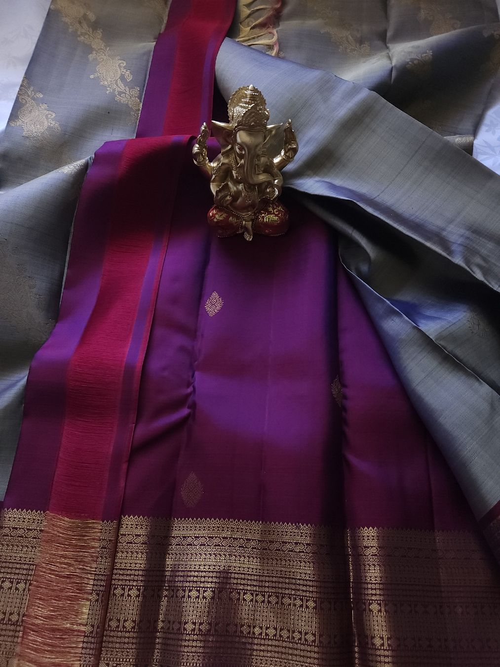 Kleider: Pure kanchipuram saree NEW – Neu und originalverpackt aus Les Acacias von minnie6 3